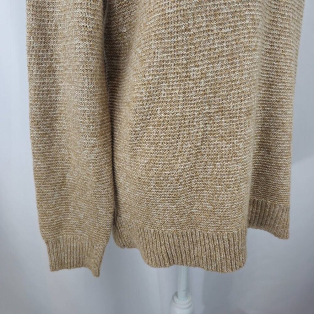 Beige Long Sleeve Knit Crew Neck Sweater Women's Size X-Large - Picture 7 of 15